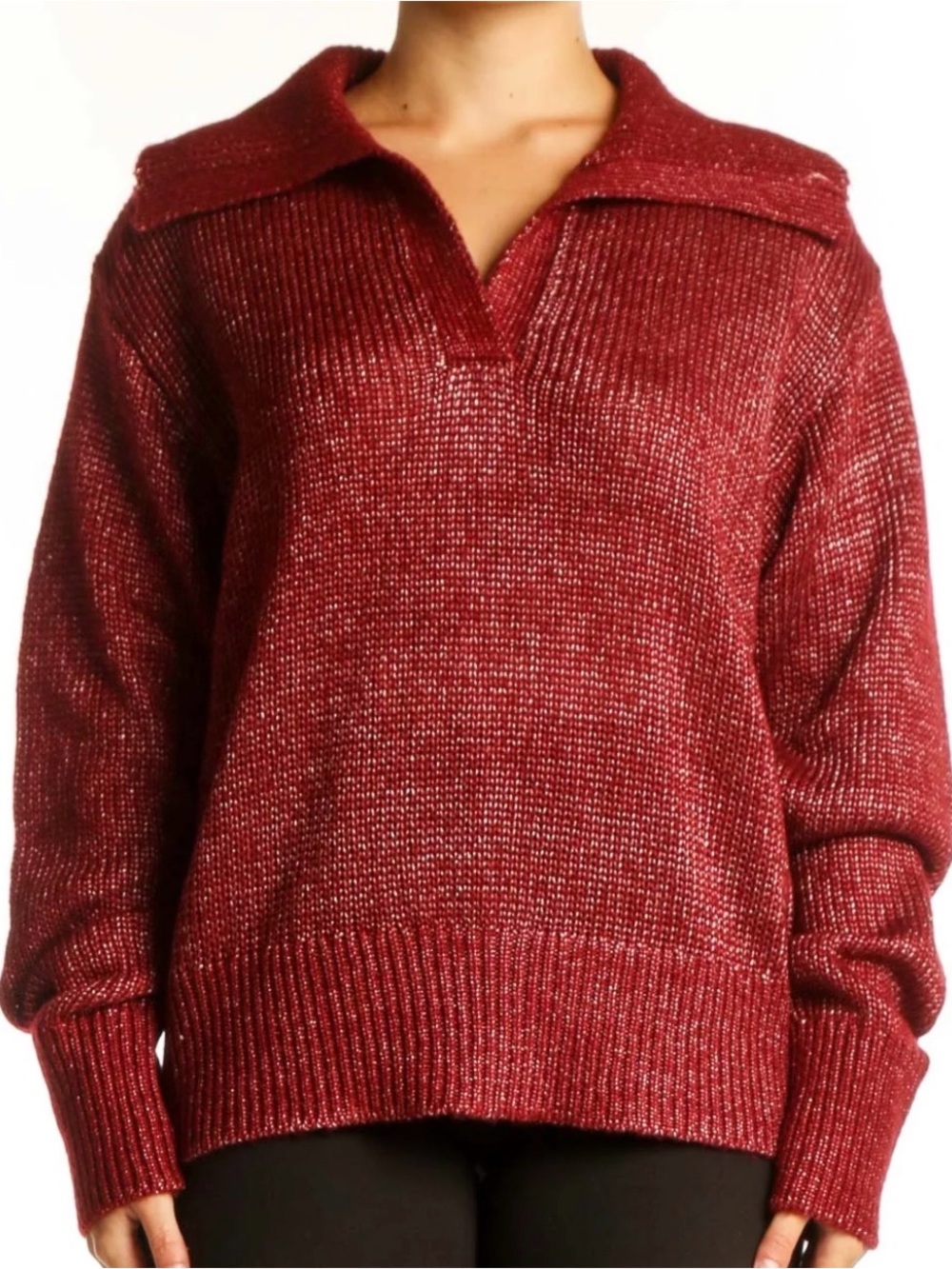 KUT from the Kluth Maroon Collared Sweater